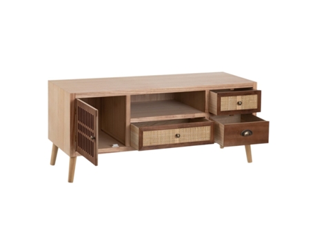 Mueble de TV BIGBUY HOME (Marrón - Madera - 120 x 40 x 52 cm)