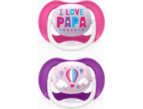 Chupete Ultra Air Silicona PHILIPS/AVENT Happy (6-18m, 2 uni.)
