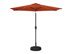 Vidaxl Parasol De Jardín Con Luces Led 270 X 270 Cm Poliéster