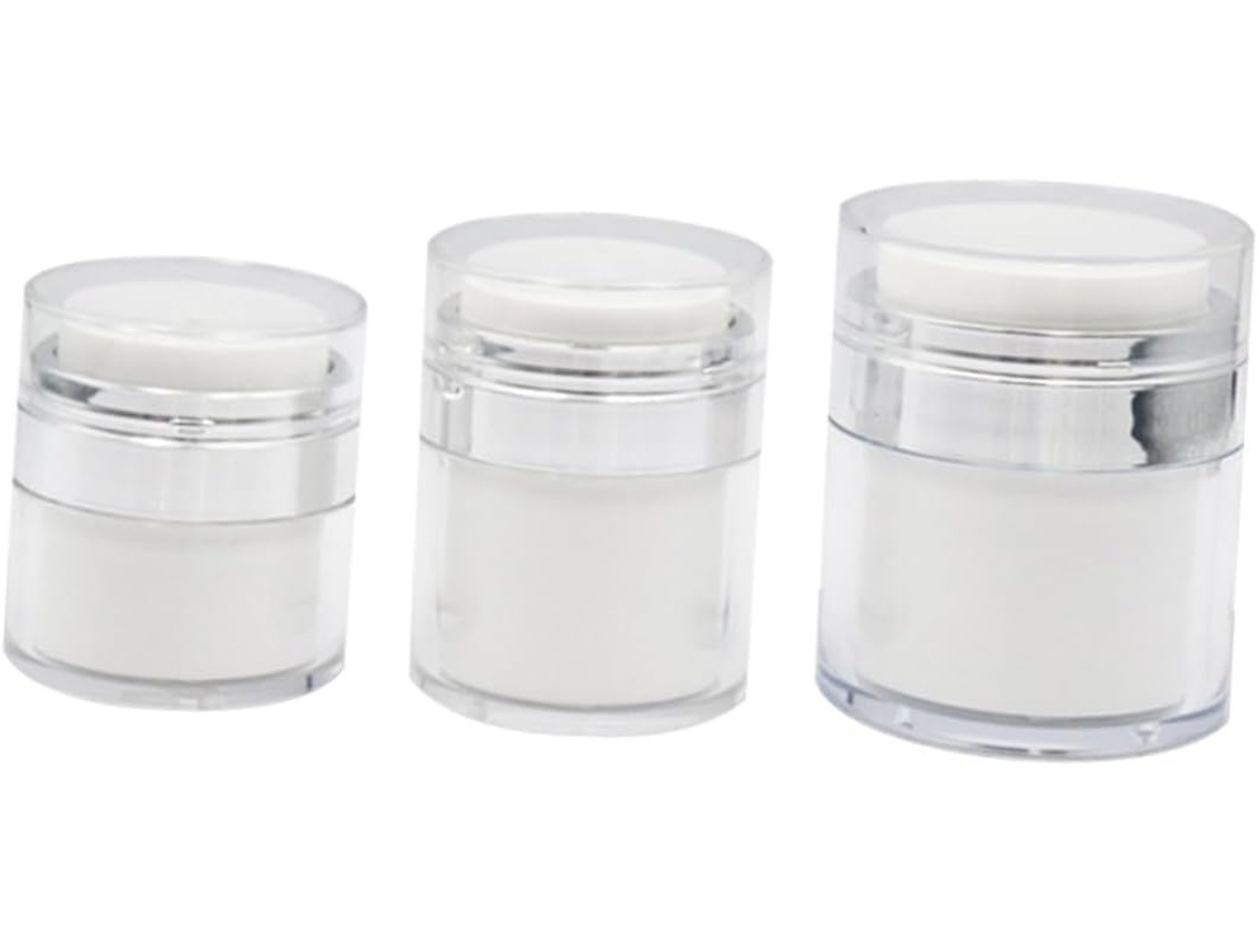 Juego De 3 Piezas De Frascos Y Tarros De Almacenamiento Vacíos Para Cosméticos, Resistentes Al Desgaste.