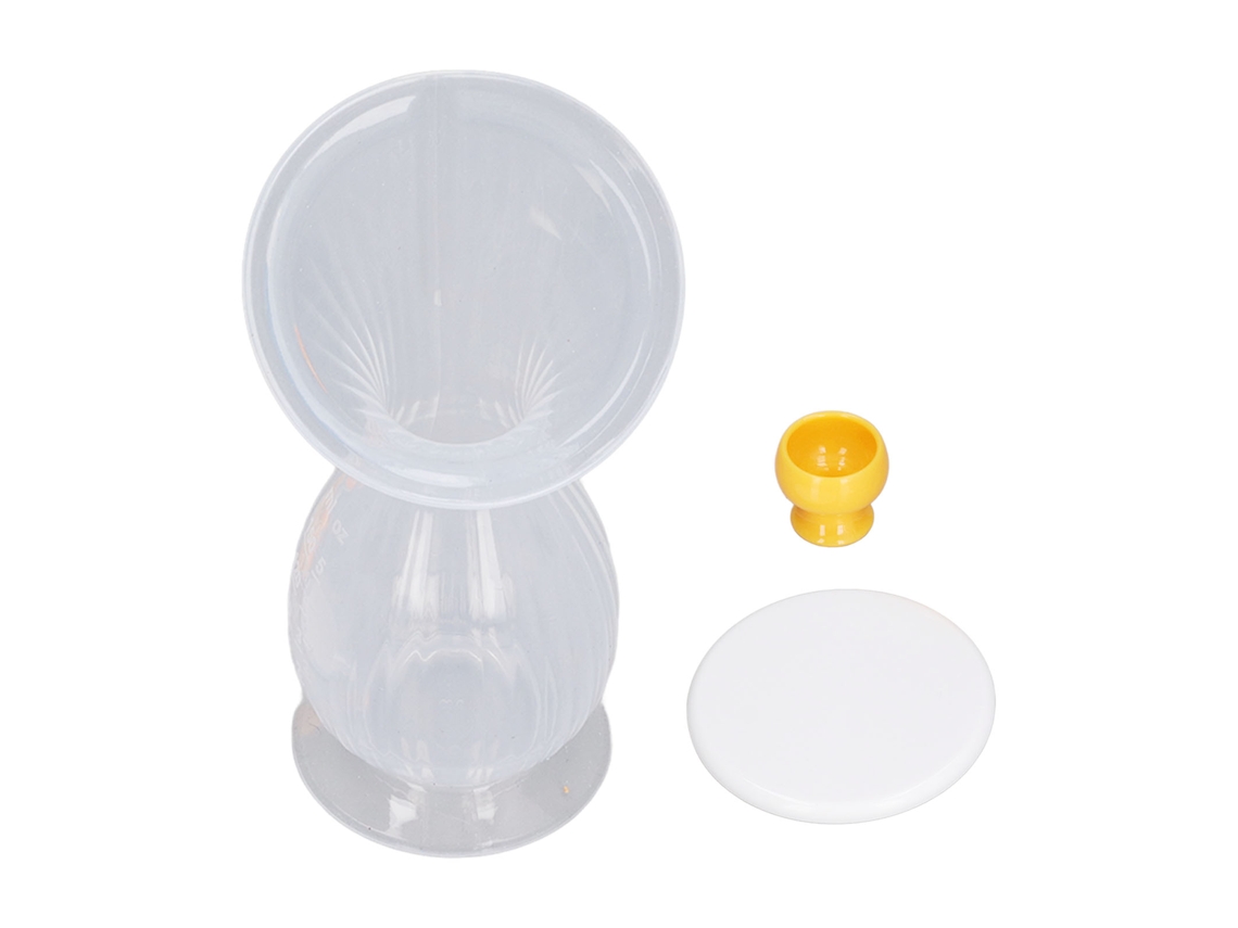 Recolector Manual De Leche Materna De Silicona, Ligero, 150 Ml, Con Base De Succión Y Tapa Protectora.