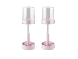 Portacepillos con tapa, para cepillos eléctricos, rosa. Nostalgia88