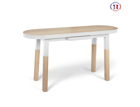 Consola Ovalada MON PETIT MEUBLE FRANÇAIS (Azul Sombre de Rance - Madera - 140 x 75 x 45 cm)