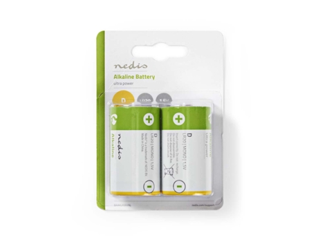 Pilas Alcalinas D 1.5V Blister 2 Unidades