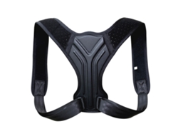 (negro M) Corrector De Postura Con Correas Ajustables Para Cuello Y Espalda Y Soporte