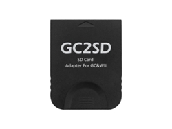 Adaptador de tarjeta GC2SD a SD, adaptador de tarjeta de memoria TF, lector de tarjetas para consola de juegos Hengjian (a)