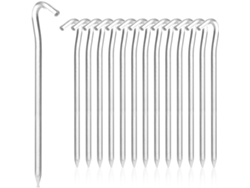 Paquete De 14 Piezas, Estacas Para Carpa De 18 Cm, Estacas De Aluminio, Adecuadas Para Acampar, Hacer Jardinería, Hacer Picnic Y Pescar.