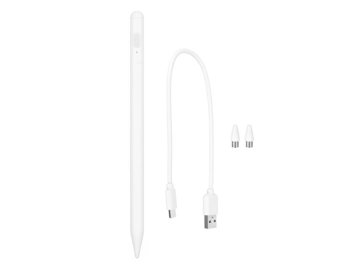 Caneta Estilo Com Rejeição De Palma Alta Sensibilidade Para Telas De Toque Universal Com 2 Pontas De Reposição