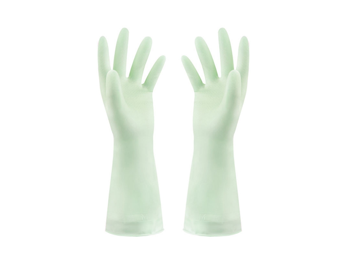 1 Par De Guantes Para Lavar Platos, Impermeables, De Pvc, Reutilizables, Para Limpieza Del Hogar