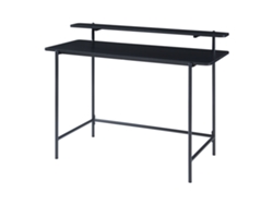 Escritorio Samnanger con estante aglomerado 120x55x88cm - Negro [EN.CASA]