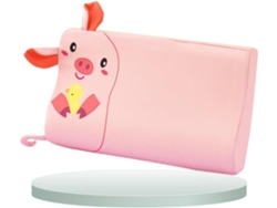 Almofada Infantil Ice Silk, Travesseiro Ergonômico De Espuma Viscoelástica Com Capa Removível, 45x27cm/porco Gertiz