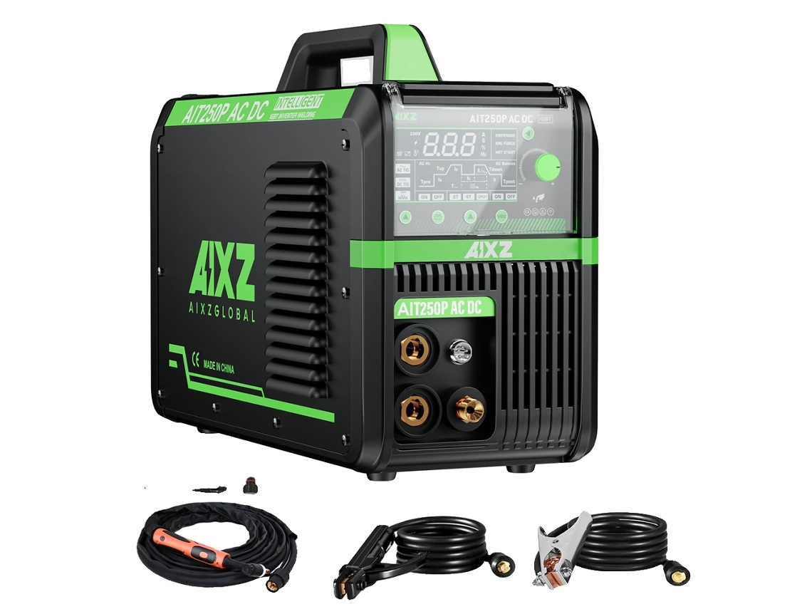 Soldador TIG, tecnología inversora IGBT, funcionalidad de pulso digital, AIT250P AC DC OEM