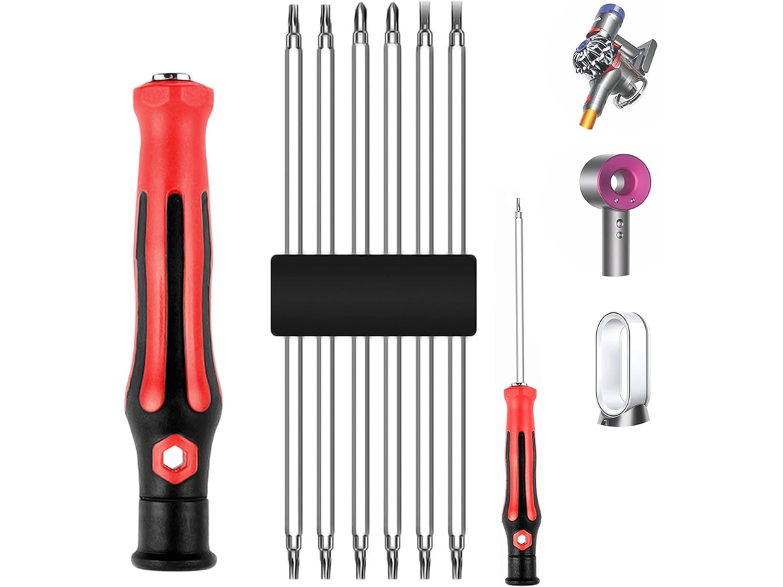 Kit Destornillador 6en1 Con Puntas Torx Plano Phillips Para Aspiradoras V6 A V15 Dc24 A Dc50