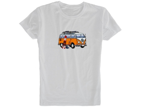Camiseta de Hombre para Esquí KRUSKIS Hippie Van Blanco (L)