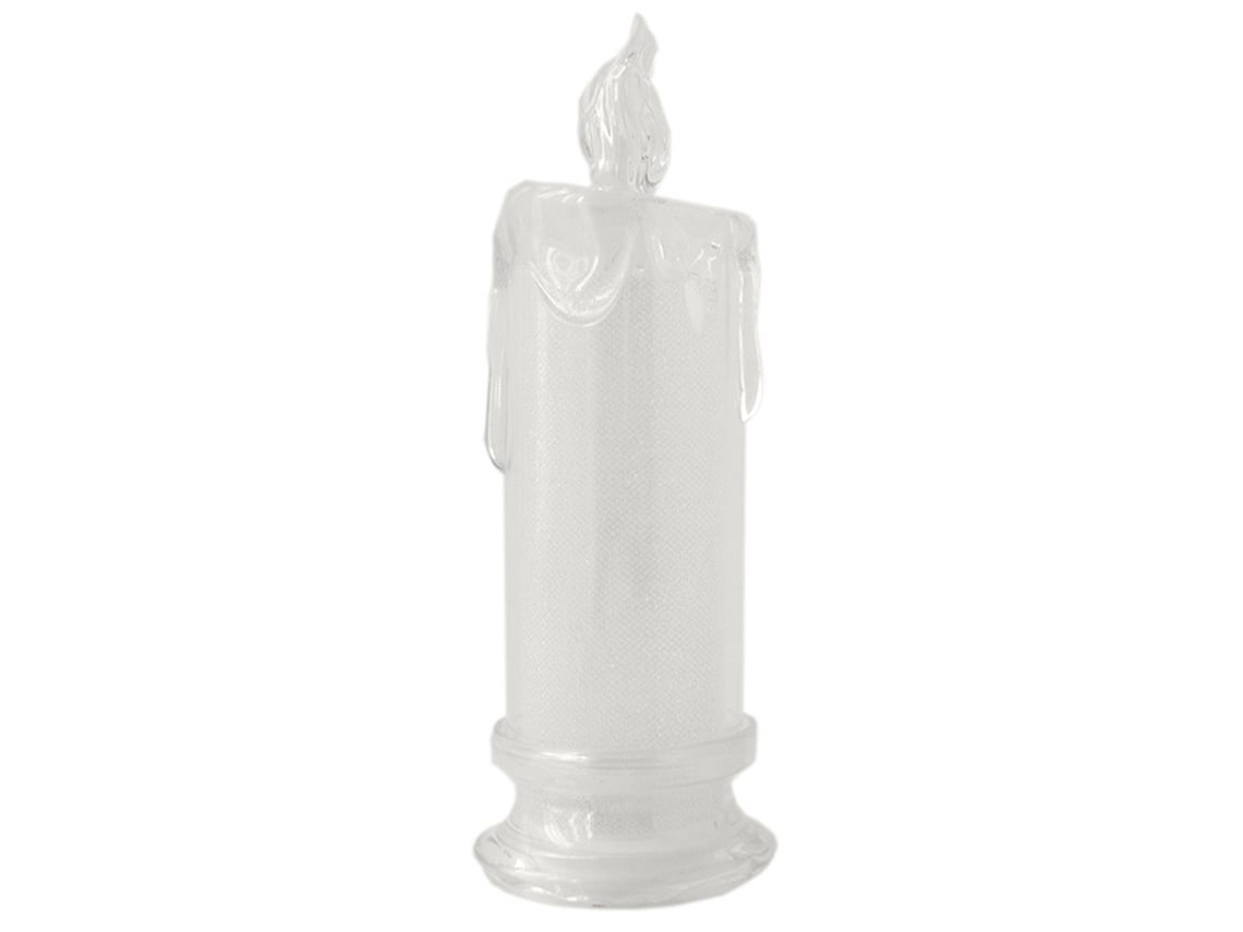 Lámpara de vela sin llama transparente nacarada y ligera BJ, velas eléctricas simuladas para decoración de mesa y dormitorio con soporte.