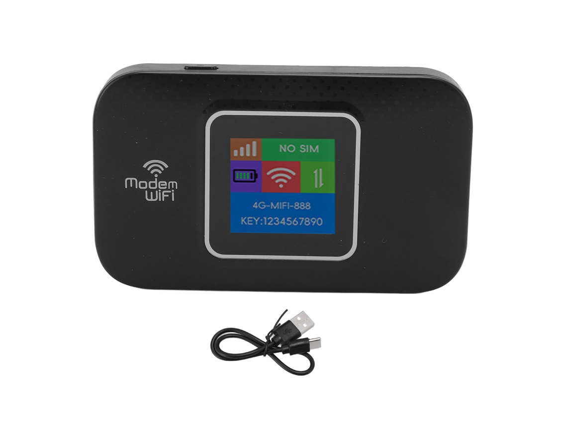 Roteador Portátil Com Slot De Sim Cartão 4g Hotspot Móvel Sem Fio Estável Para 8-10 Usuários
