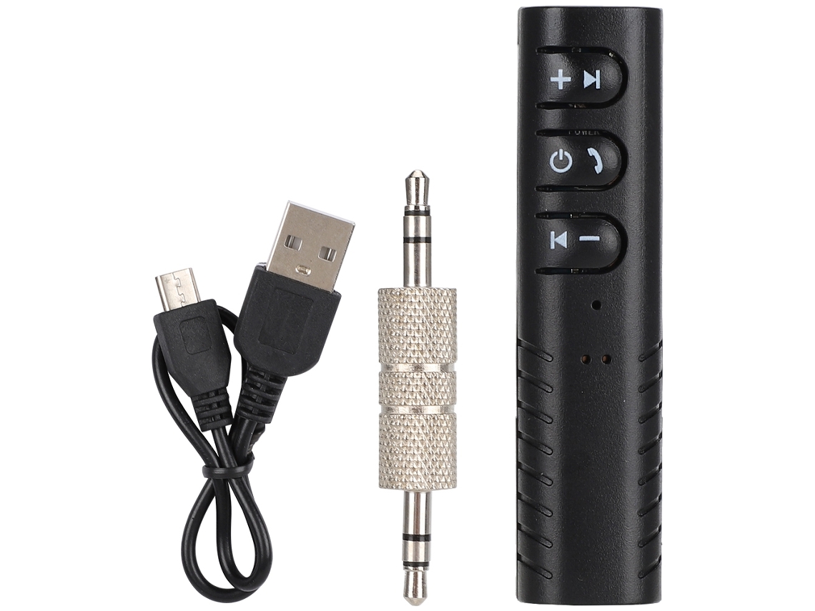 Receptor De Audio Para Coche Bluetooth 4.1 Con Usb Y Entrada Auxiliar De 3,5 Mm Para Auriculares, Altavoces Y Teléfonos Móviles.