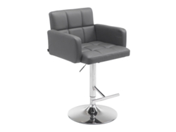 Taburete de bar Los Angeles gris/cromo CLP