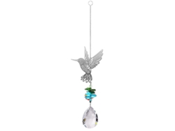 Prisma de cristal con forma de flor, arcoíris, colibrí o atrapasol para ventana.