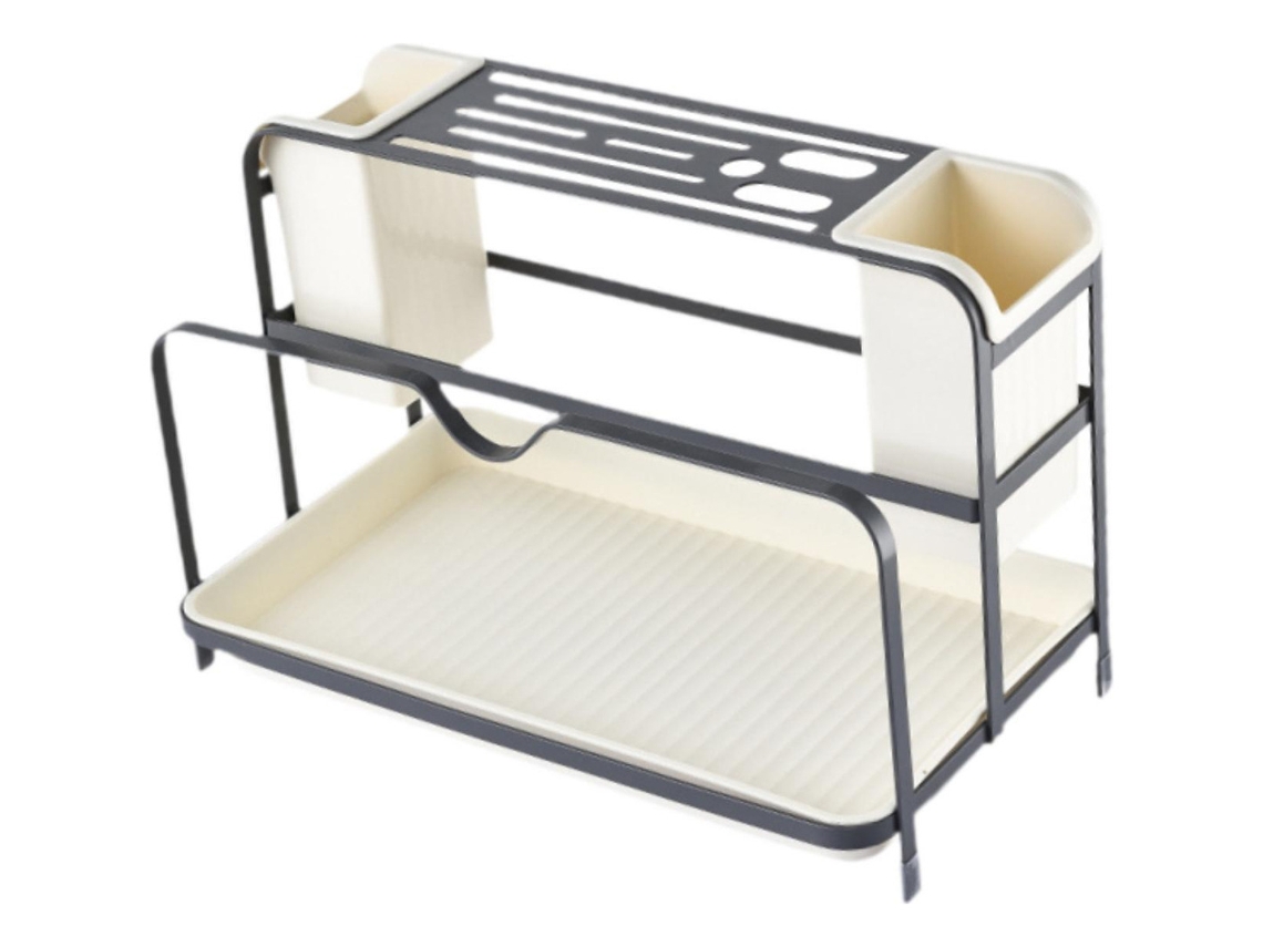 Organizador de utensilios de cocina Cadelery de canalé gris slowmoose