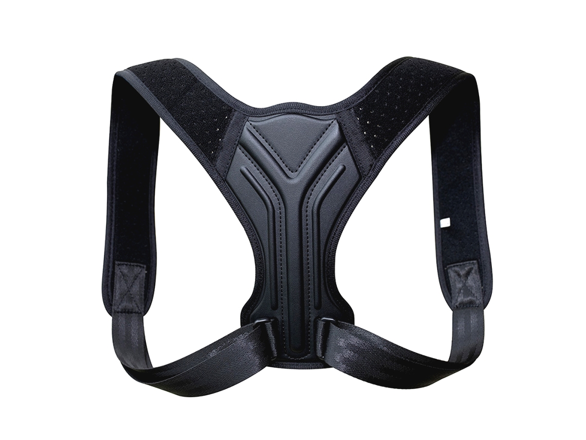 (negro M) Corrector De Postura Con Correas Ajustables Para Cuello Y Espalda Y Soporte