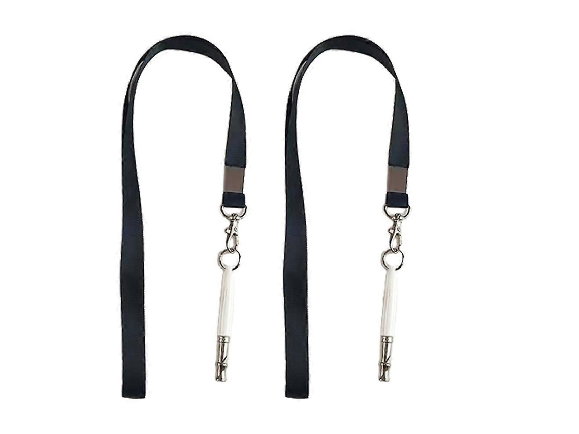 Apito Para Cães, Pacote Com 2 Apitos Ultrassônicos Para Adestramento E Controle De Latidos, Apito Silencioso Ajustável Para Cães - Branco
