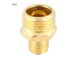 piezas de accesorios rectos de tubería de acero con rosca macho BSPT y conector rápido (de 1/4'' BSPT a 1/2'' BSPT)