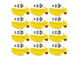 12pcs Bebedero Comedero Para Palomas Codornices Taza De Agua Sistema De Riego Herramientas Agrícolas