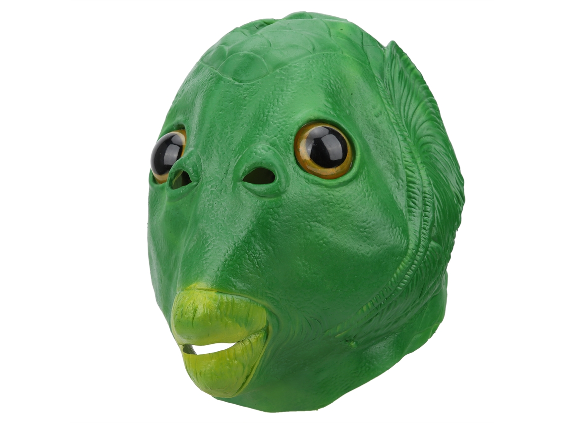 Máscara De Cabeza De Pez, Accesorio De Látex Suave Para Fiestas De Halloween Y Cosplay.