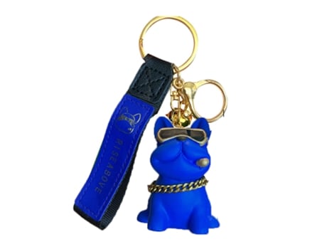 Accesorio De Llavero Bulldog - Bulldog Super Cool - Accesorio De Llavero Bulldog Azul - Bulldog Super Cool - Azul JEIIBRZUI