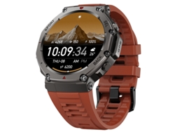 Reloj inteligente DM58 con GPS, resistente al agua hasta 5 atm, pantalla AMOLED y cronómetro deportivo (rojo)