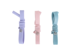 Pulseira Para Pinças De Alongamento De Cílios Em Silicone Suave 3 Peças Amigável À Pele