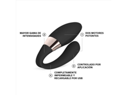 Estimulador LELO Tiani Harmony Negro Doble Acción para Parejas