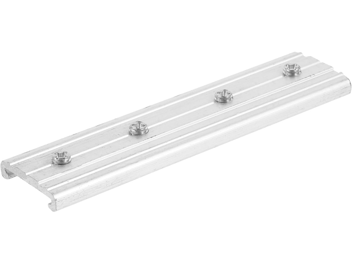 Rieles De Cortina Ajustables De 3 Piezas Accesorios Para Ventanas Barras De Cortina Sin Perforaciones Para Techo Conector Eléctrico De