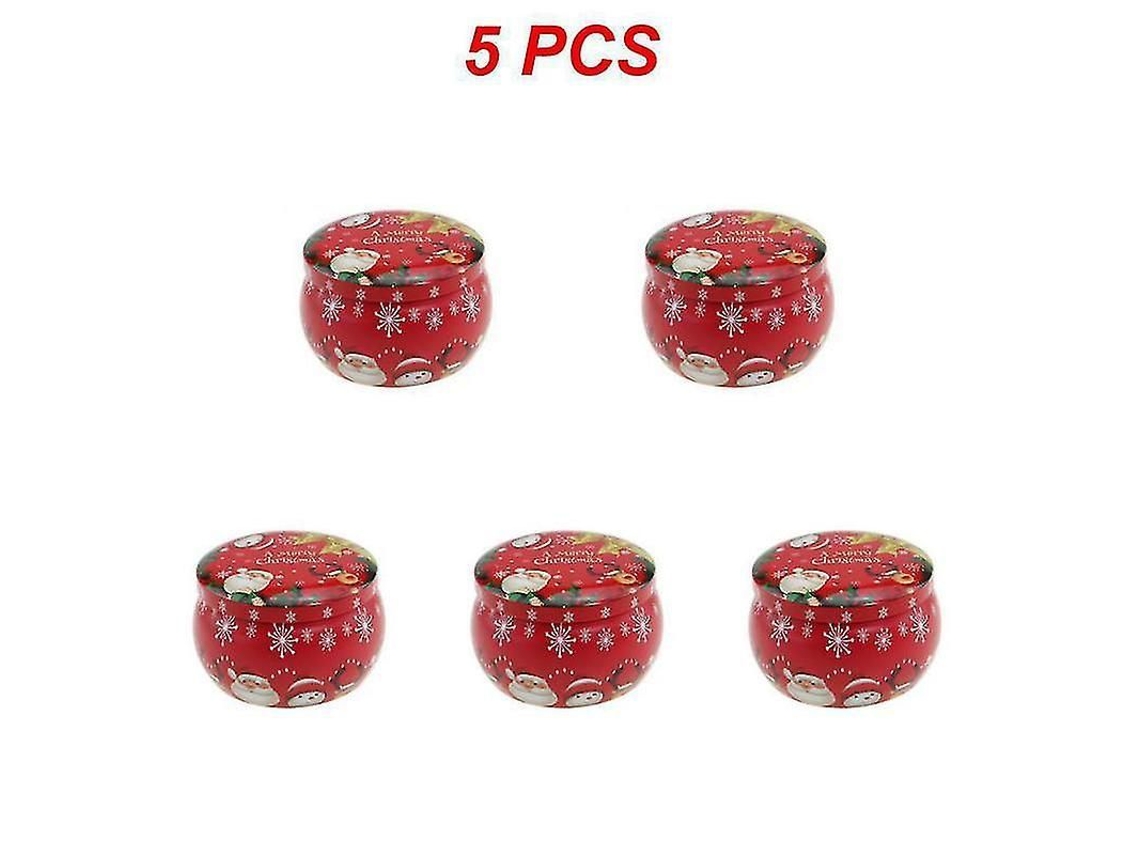 Latas Metálicas Navideñas Para Guardar Café, Té, Azúcar, Dulces Y Joyas, 125 G (4.4 Oz)