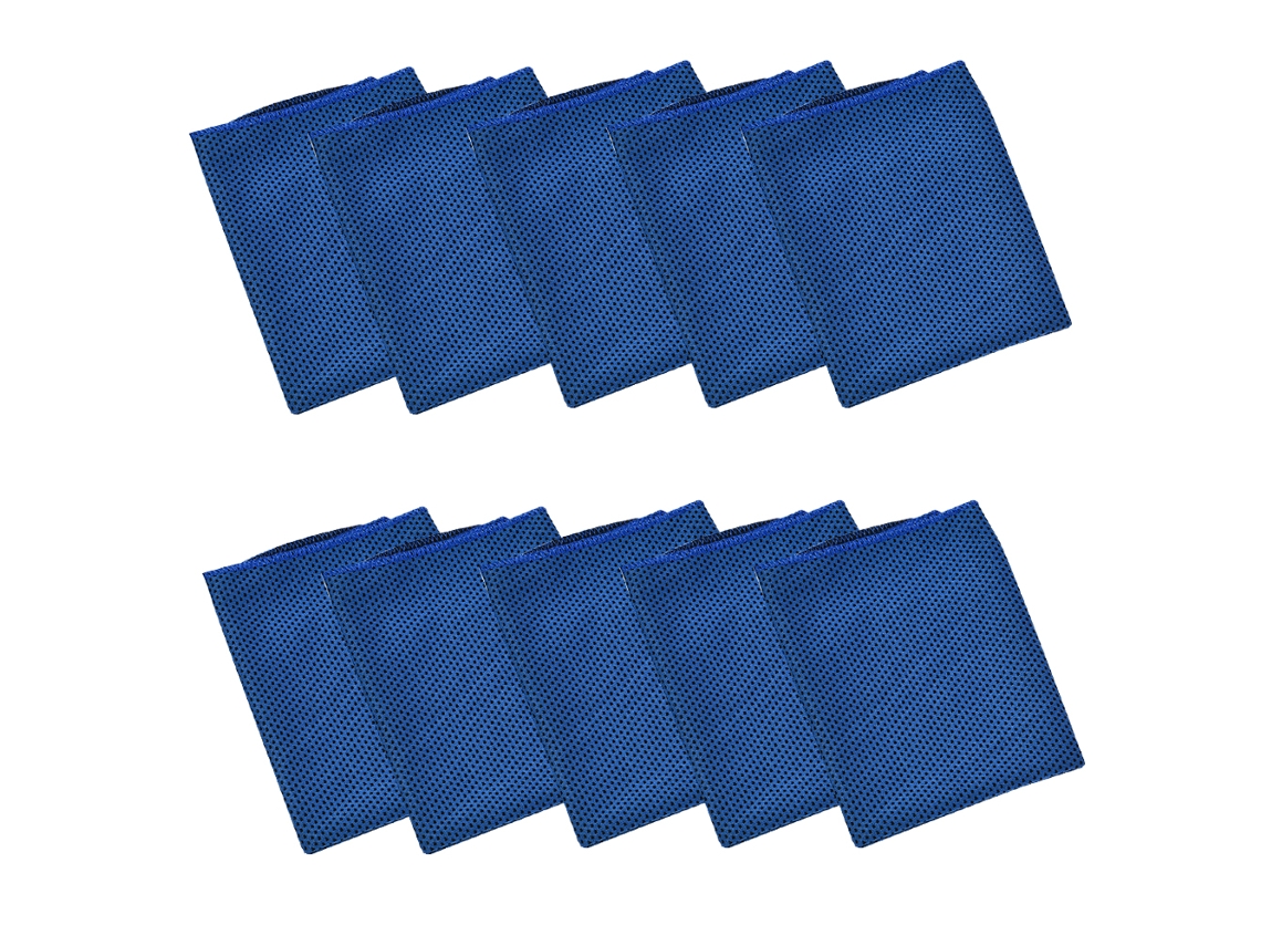 Conjunto de Toalla NEVEANCE Refrescantes Sudor Cuello Cabeza Suaves Transpirables Poliéster Azul - 2pcs (30x90cm)