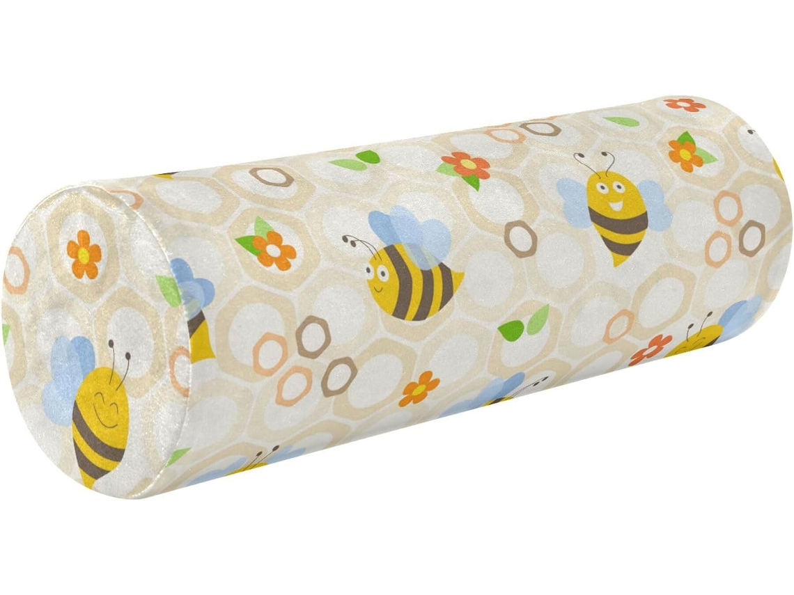 Almohada Redonda Espuma Viscoelástica (poliéster) (espuma Viscoelástica).brsoporte Soporte Dormir,