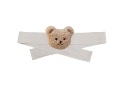 Sujetador de cortina con diseño de oso bordado para la decoración de habitaciones infantiles, color té con leche.