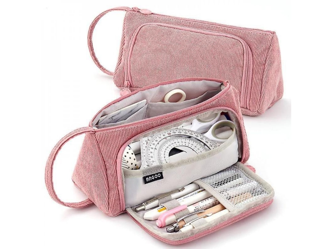 2026rebe-estuche De Lápices De Pana Color Taro Morado, Capacidad Para 50 Bolígrafos, Modelo An2011-848, 20.5*9*10cm Frijol Rosa
