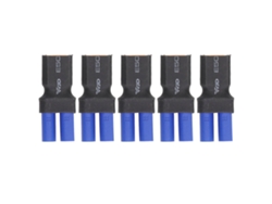 Mali 5 Adaptadores Ec5 para Xt60 Macho de Borracha Plástico Cobre Durável Seguro para Carro Avião Barco Rc
