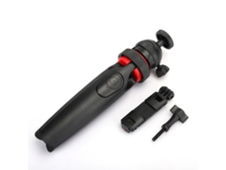 Suporte Com Controle Remoto Bluetooth Para Celular Tripé Com Cabeça Giratória Armazenamento Portátil Preto