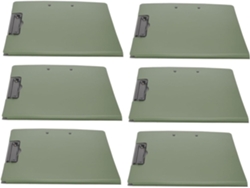 Carpeta Portadocumentos Plegable De 6 Piezas Con Clips Dobles Horizontales Y Verticales.