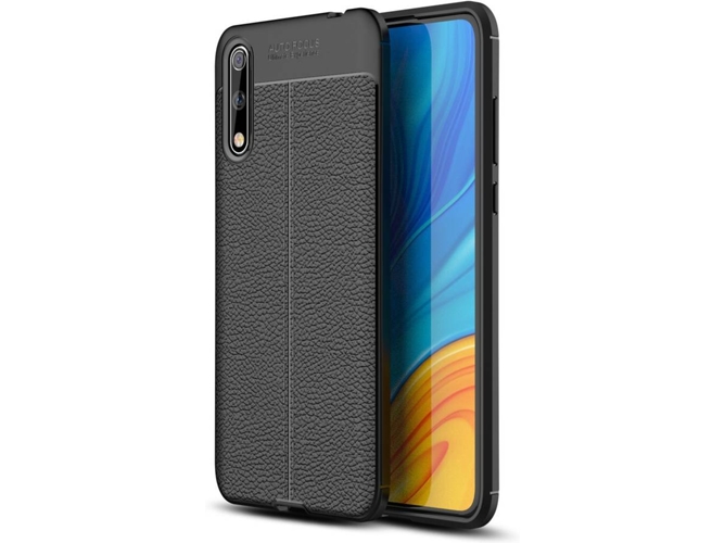 Funda Huawei P smart+ 2019 PHONESHIELD Rugged Leather Negro