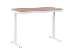 Escritorio Elevable BELIANI Kenly (60 x 120 x 72-122 - Tablero Aglomerado - Blanco)