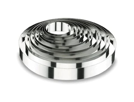 Anillo redondo de acero inoxidable para tartas LACOR 18/10 - 16X6 cm