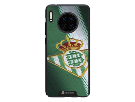 Funda Móvil Oficial Real Betis Fc para Huawei Mate 30 PHONECASES3D Piel Sintética Negro