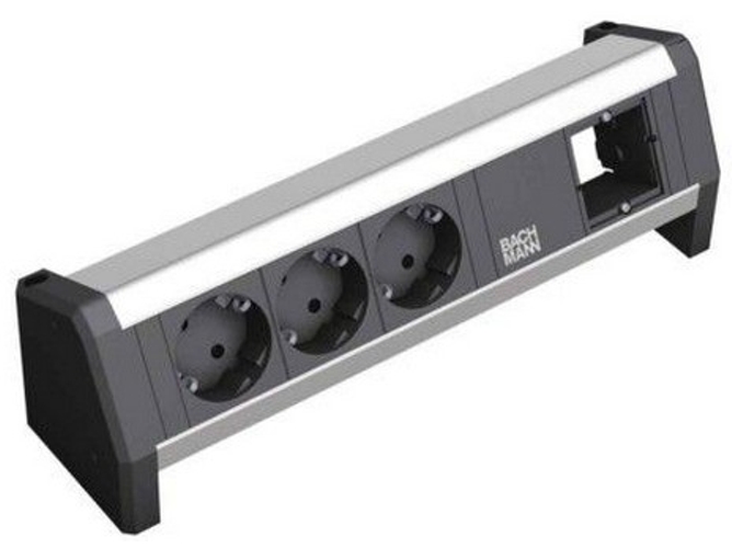 Extensión Eléctrica BACHMANN 3x Schuko - GST18 (3 Tomas)