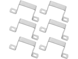 6 Abrazaderas Cuadradas Para Mangueras, Clips Y Soportes De Fijación Para Tubos.