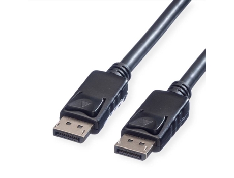 Cable ROLINE (DisplayPort y TPE - 1.5m - Negro)
