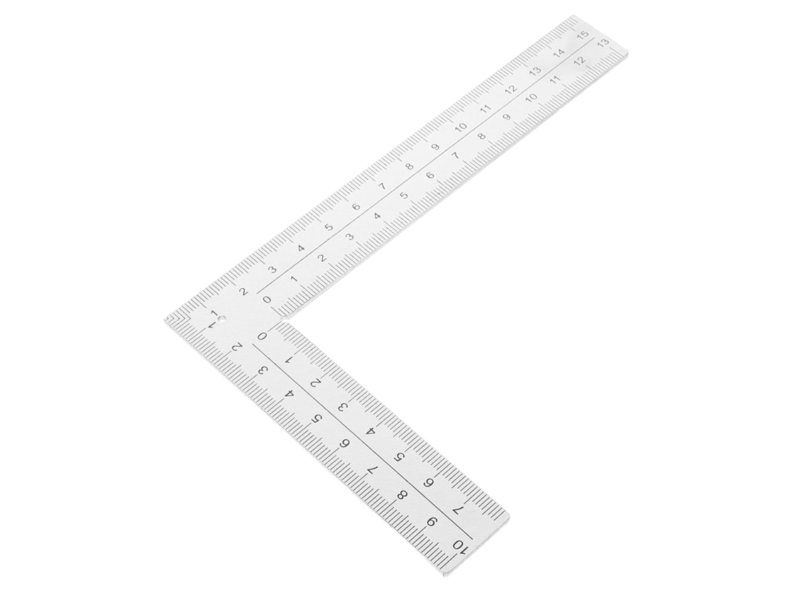 Escuadra de ángulo recto de 90 grados para medir y marcar, para carpinteros e ingenieros.